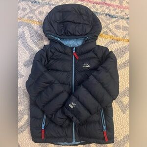 LL Bean toddler 650 ultralight down jacket.
